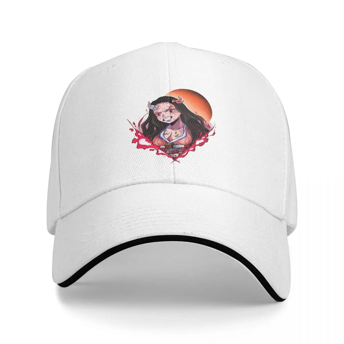 Demon Slayers Nezuko Comic Baseball Cap Casual Anime Sandwich Hat Unisex Breathable Caps Hat Sport