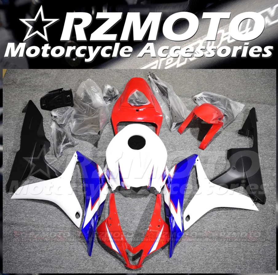4 선물 혼다 CBR600RR F5 2007 2008 07 08 차체 세트 맞춤형 레드 블루 화이트에 맞는 새로운 ABS 오토바이 페어링 키트