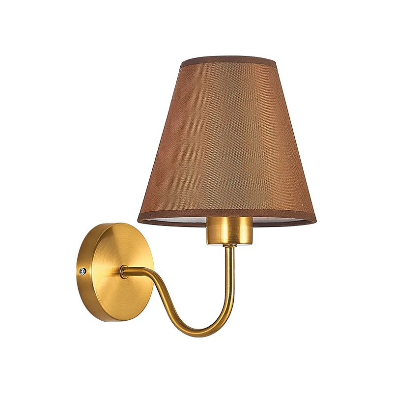 American bedroom headboard fabric wall lamp Nordic modern creative country bed and breakfast hotel room corridor Led wall lamp