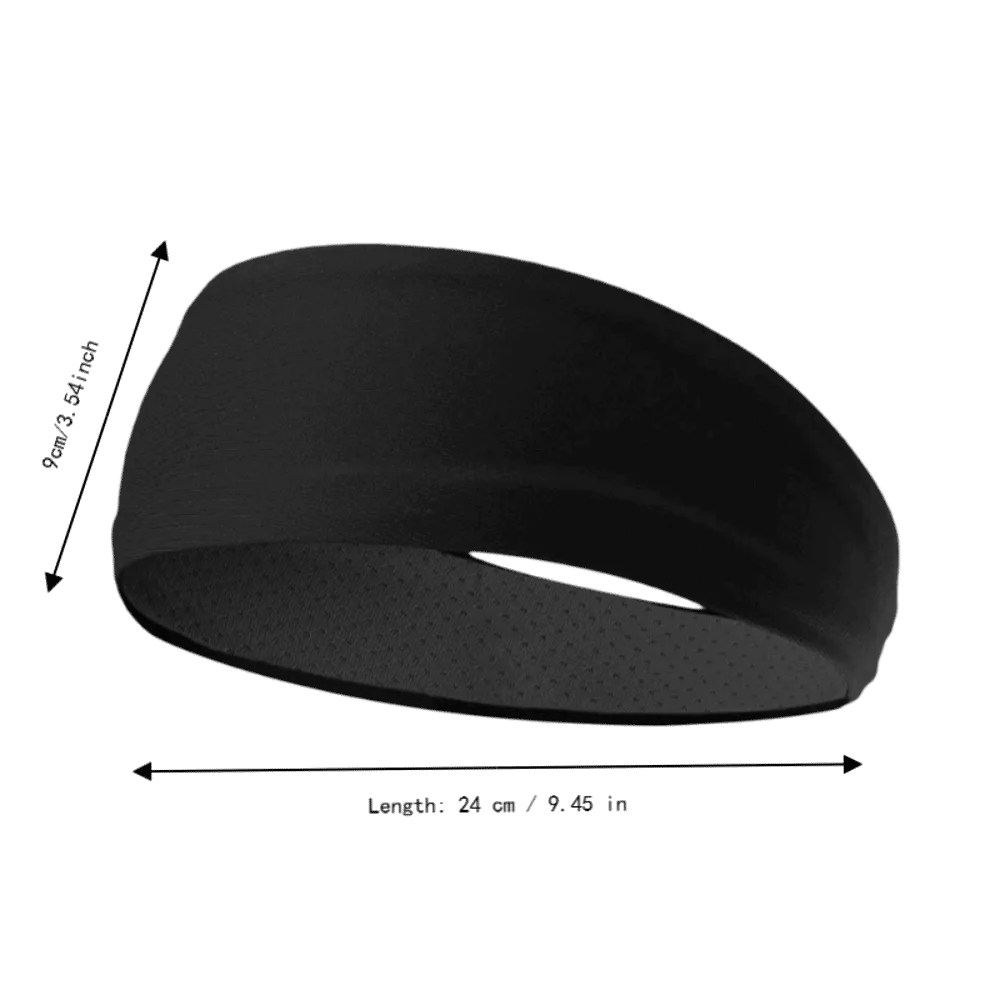 5PCS Durable Non Slip Sports Headband Polyester Spandex Wide Hair Band Elastic Breathable Workout Headband Yoga
