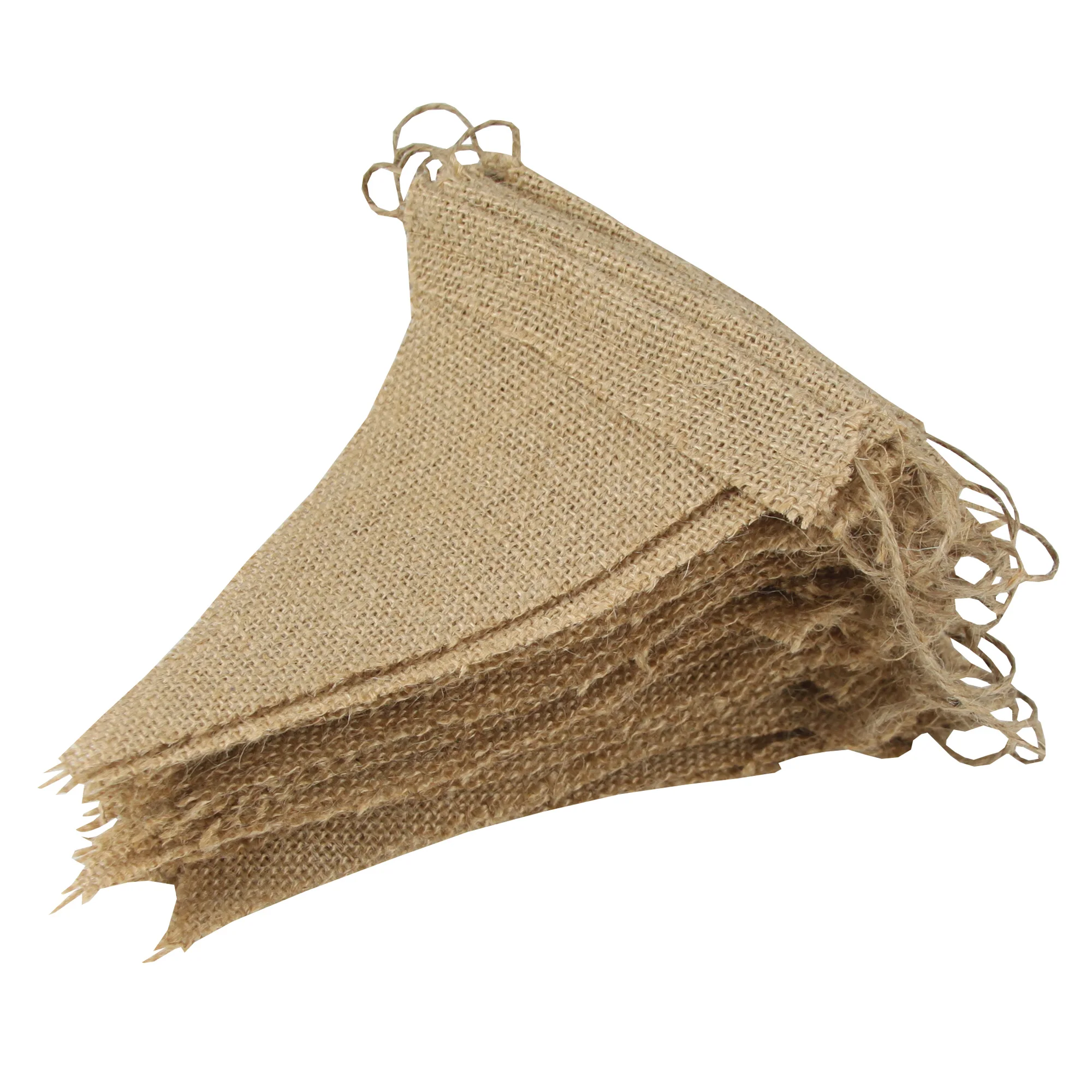 11M/36FT 48 Flags Pennant flags Hessian Wedding Party Decor Bunting Vintage Photo Prop Banners Home Baby Shower Carnival Garland