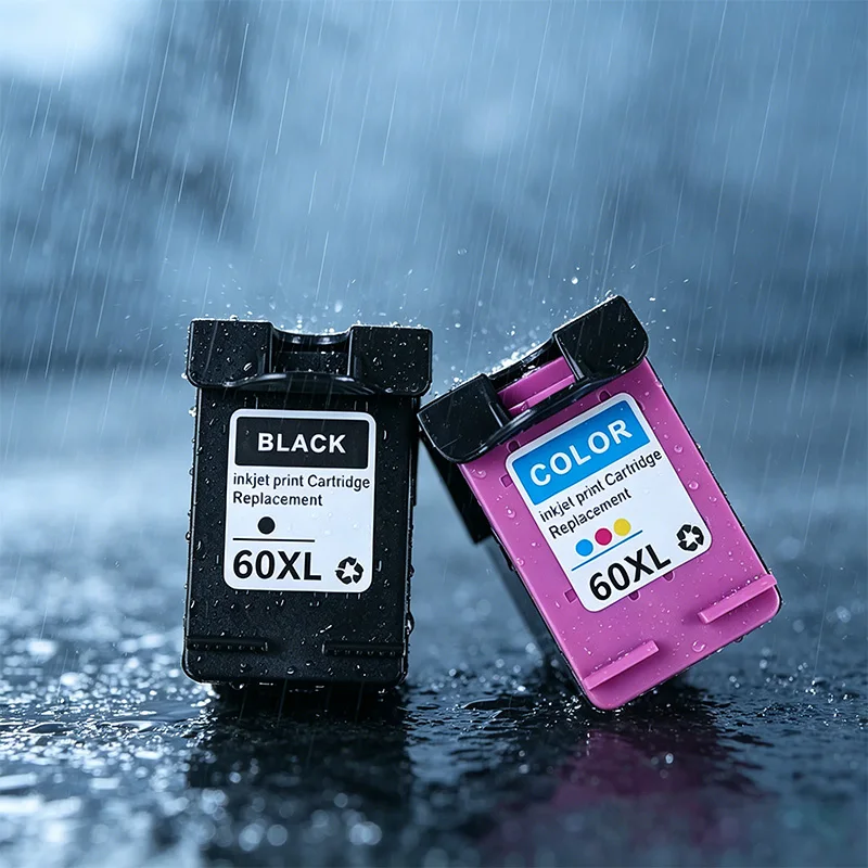 60XL Compatible Ink Cartridge High Yield Black Tri-Color Replacement For HP DeskJet D2530 D2545 F2430 F4224 F4440 F4480 Printing