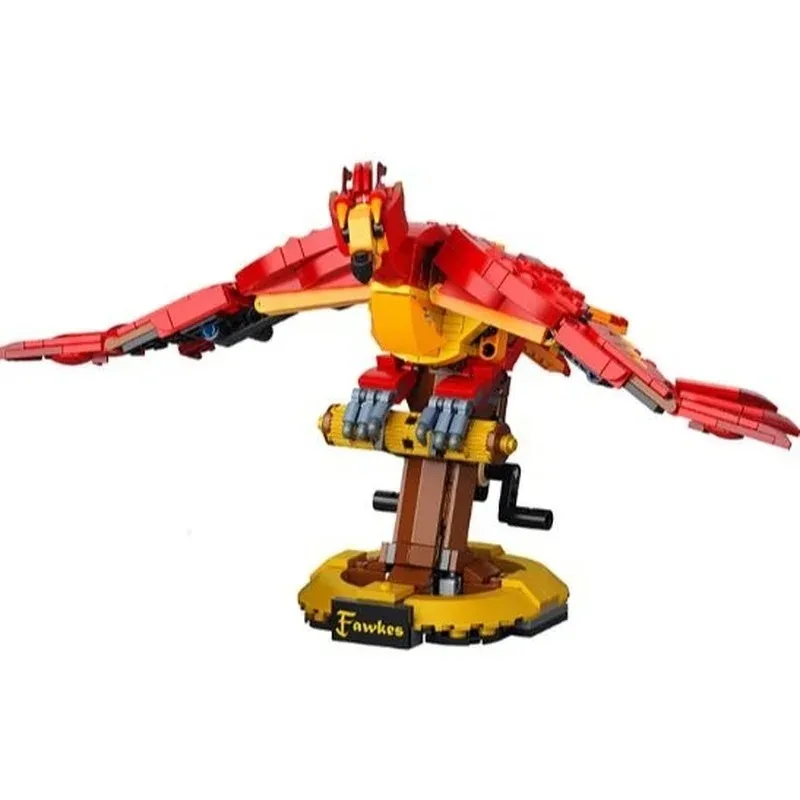 2025 Magic Movie Moc Compatible 76394 Game Phoenix Model Fawkes Educational Children Puzzle Toys Adults Christmas Birthday Gifts