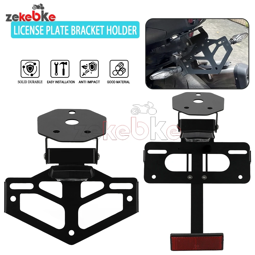 

FOR CFMOTO CF MOTO 450NK 200SR 300SR 450SR 450SS 450SS 2023 2024 License Plate Holder Fender Eliminator Registration Bracket