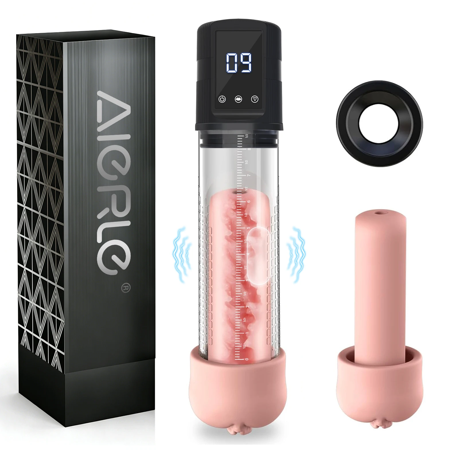AIERLE Electric Penis Pump for Enlargement Man Vacuum Pump Enlargement Extend Pump Male Masturbator Penile Trainer Adult Sex Toy