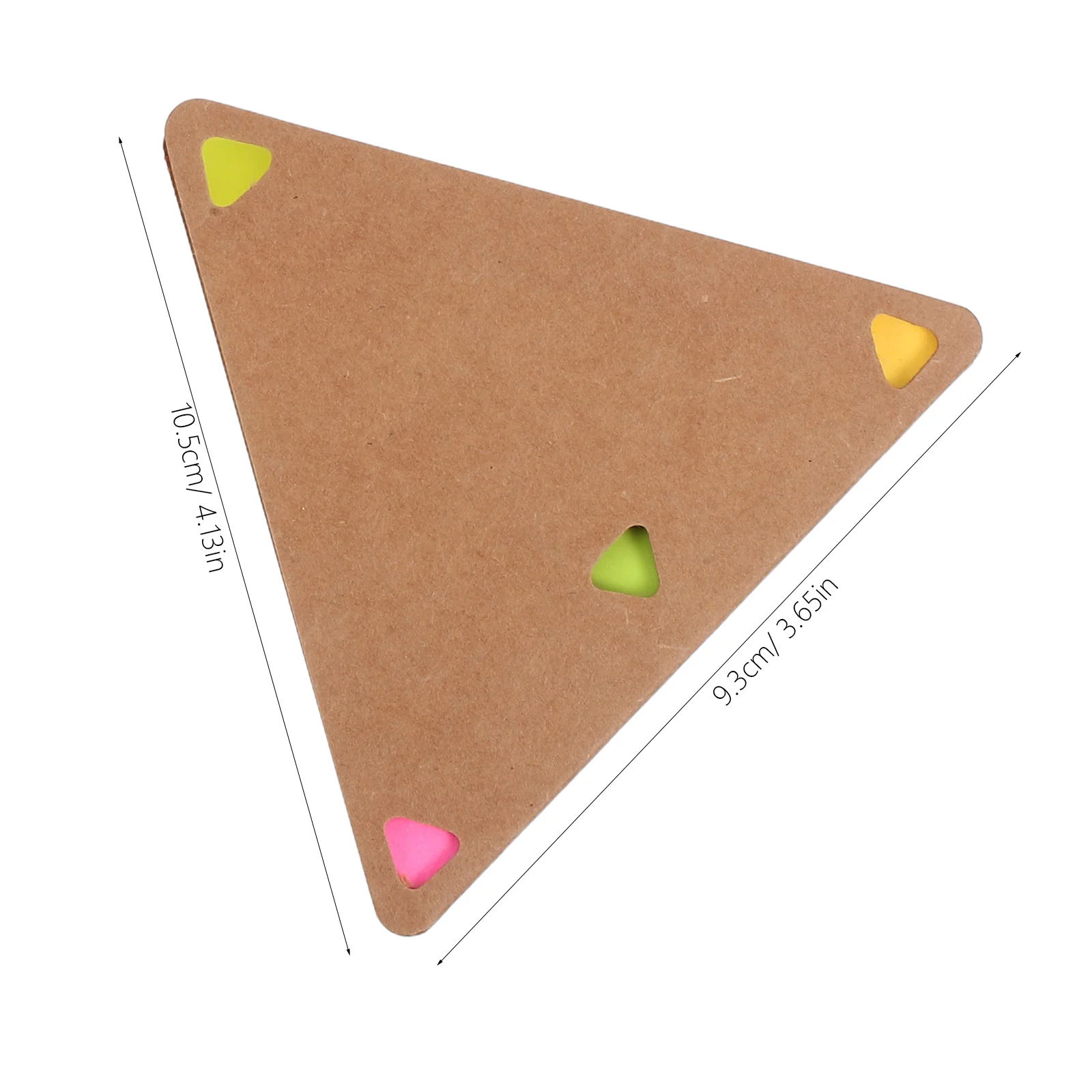 4 مجموعات من مفكرة لاصقة مثلثة محمولة، لون التصاق قوي، مشفرة منظمة للطلاب والمعلمين، مفكرة صغيرة #2