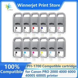 Winnerjet 700ml PFI 1700 PFI-1700 ink cartridge With Pigment ink With one time use chip for Canon PRO 2000 4000 6000 Printer