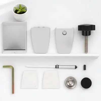 Hole Free Desktop Partition Clip Aluminum Alloy Thickened Base Screen Partition Clamp for Office Home Desktop Divider