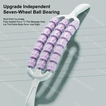 手持按摩輪棒 手動按摩工具 肌肉滾輪棒 舒適健身瑜珈按摩棒 戶外背部按摩器 10 最佳銷售 背部按摩工具 - №10