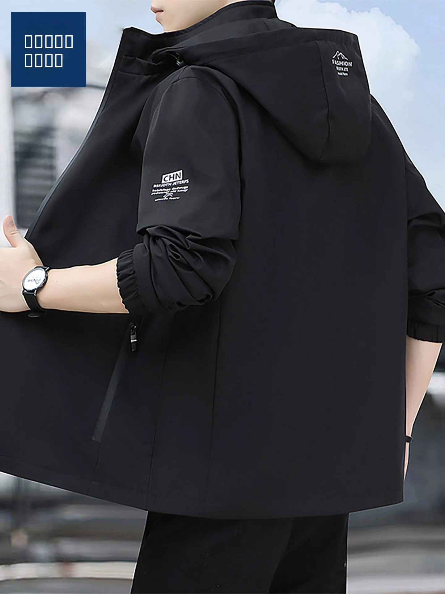 

TUCANO Youth Casual Faionable Loose Fit Hooded Jaet American Sle Trendy Workwear Autumn Winter New Arrival Polyester