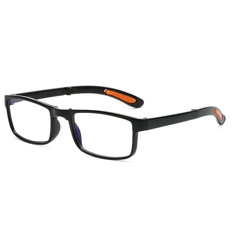 Klappbare Lesebrille mit Etui, Anti-Blaulicht-Brille, Presbyopie, Retro, Unisex, Taschenbrille, tragbare Brille für Männer und Frauen – Detail 4