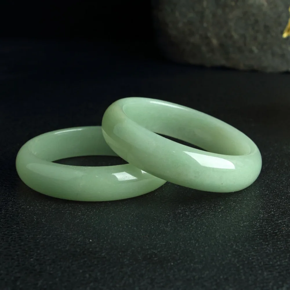 

Natural Dongling Jade Bracelet A Product Dongling Material Full Green Jade Bracelet Retro Style Women's Jade Bracelet