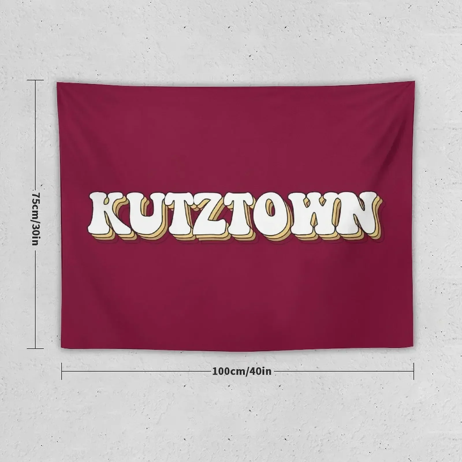 kutztown lettering Tapestry Room Decor For Girls Decorations For Room Tapestry