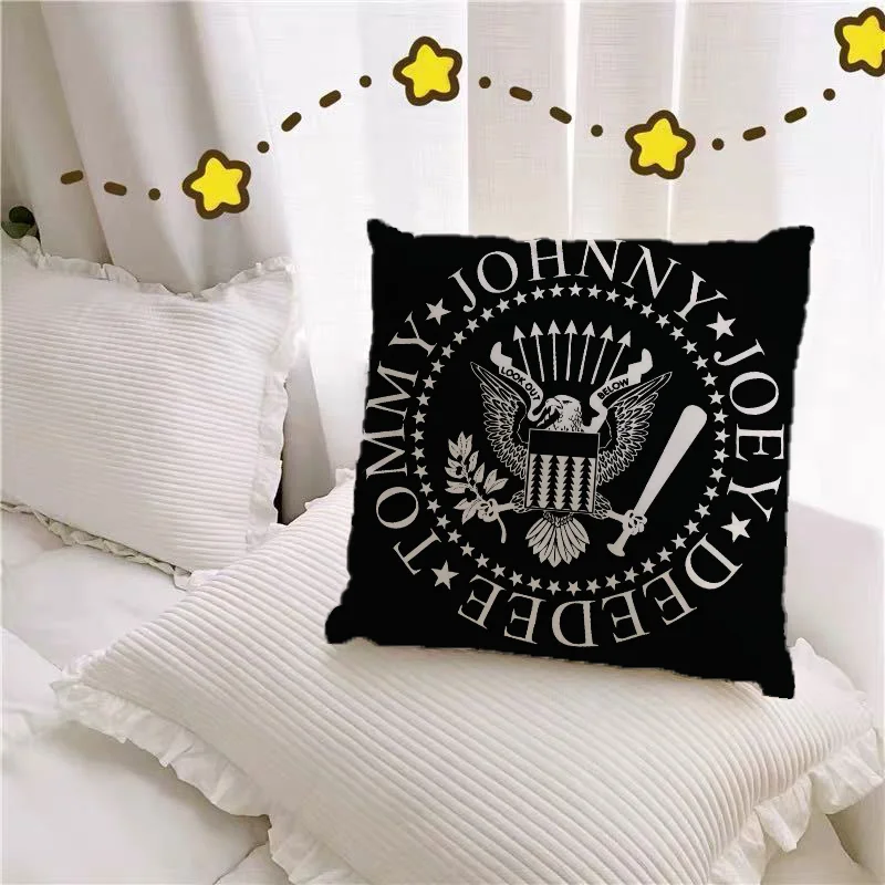 Pillow Cover Pillowcase Cushion Cover Ramones Decorative Sofa Cushions Covers for Living Room Pilow Cases Bed Pillowcases 50x50