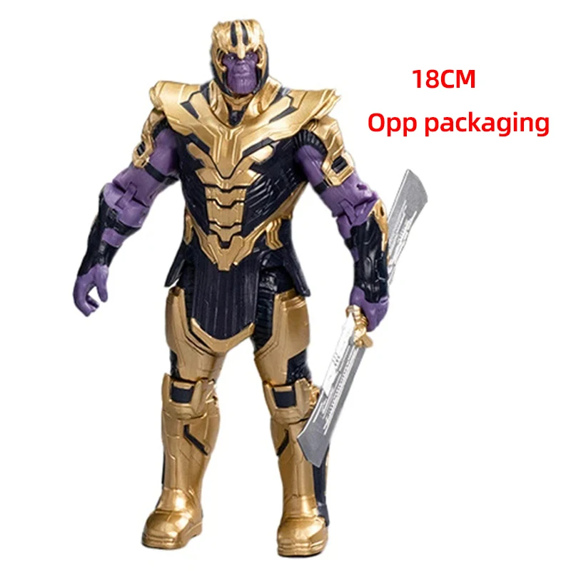 18cm ZDTDS Originele Avengers Legende Figuur Speelgoed Ornament Ghost Spider Captain Miles Morales Thanos Mk50 Iron Man Hulk Thor Falcon
