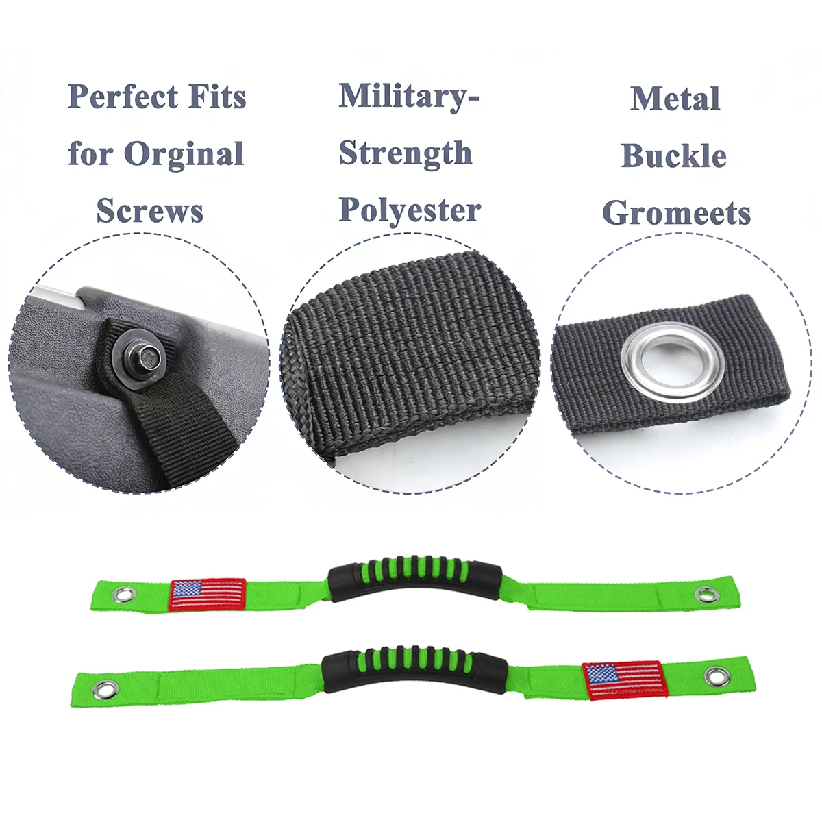 Car Interior Roof Roll Cage Grab Handle Safety Grip Bar Strip for Ford Bronco 2021+ Jeep Wrangler JL JT Gladiator 2024+Accessory