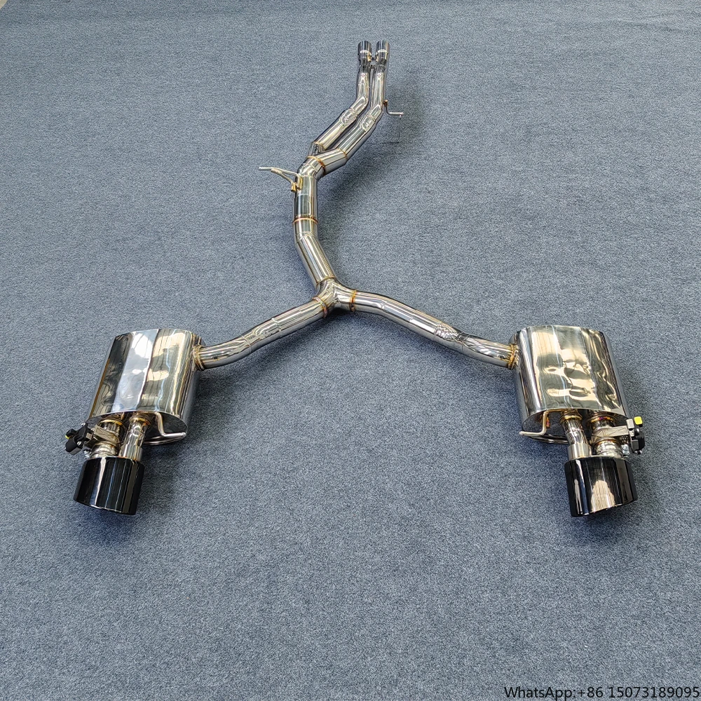 

Выхлопная система из нержавеющей стали Performance Catback для RS4 RS5 B9 2.9T с клапаном и насадками