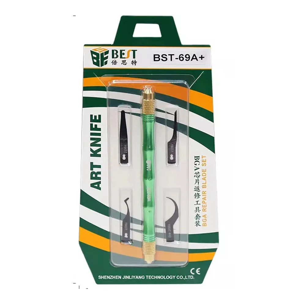 BGA Chip Repair Blade Set SK5 Steel IC Thin CPU Remover Circuit Board Motherboard Knife Tool Multifunctional Rework Tool Scraper