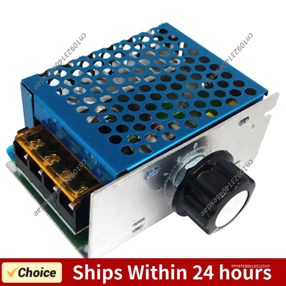 4000W Electronic Voltage Regulator Control Switch AC 220V Speed Controller High Power for Adjusting Dimming Speed Temperature