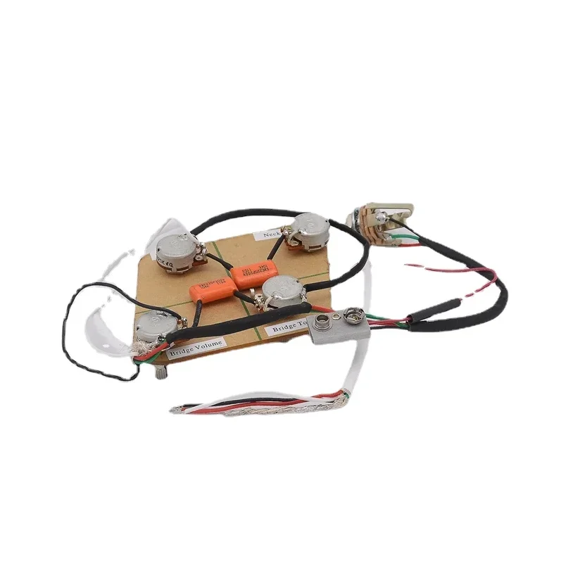 

1 Set Electric Guitar Active Pickup Wiring Harness for LP SG ( 4x TQ 25K Pots + 1x Jack )