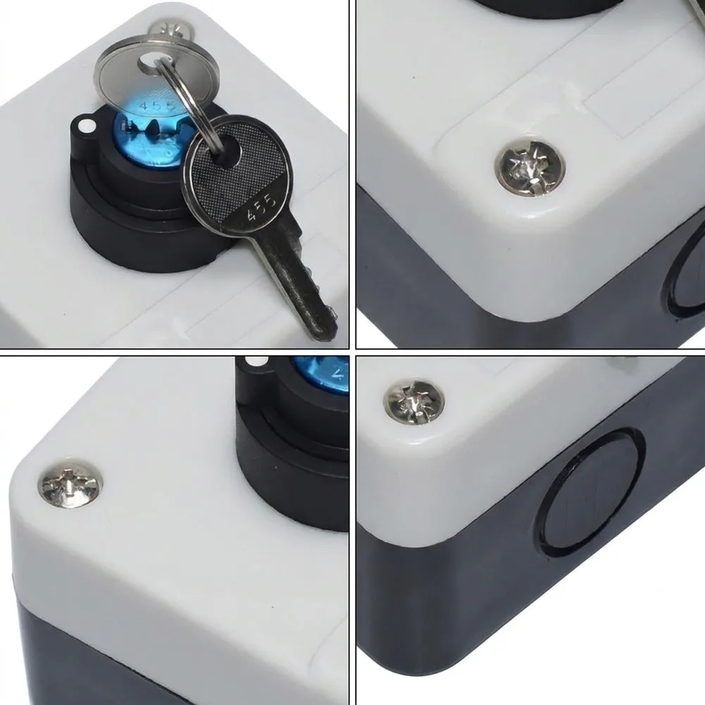10A Two Position Key Rotary Switch Box with High Elasticity Sealing Strips for Reliable Outdoor Industrial Use