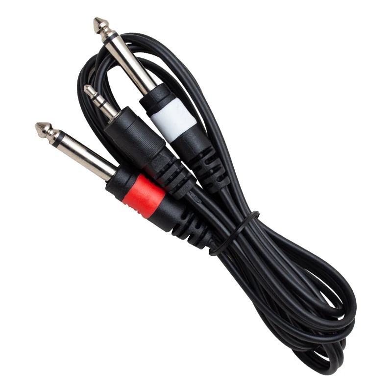 POWERMASTER PM-4284 3.5MM STEREO MALE/2 X6.3MM MONO MALE 1.5 METERS CABLE