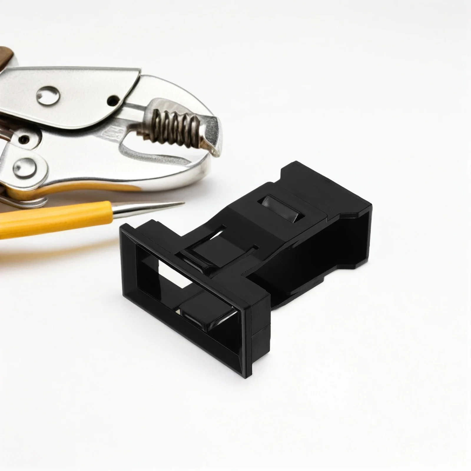 10pcs Circuit Breaker Bracket Durable Plastic Concealed Mount Spacesaving Design Easy Installation Small Breaker Holder Fixed