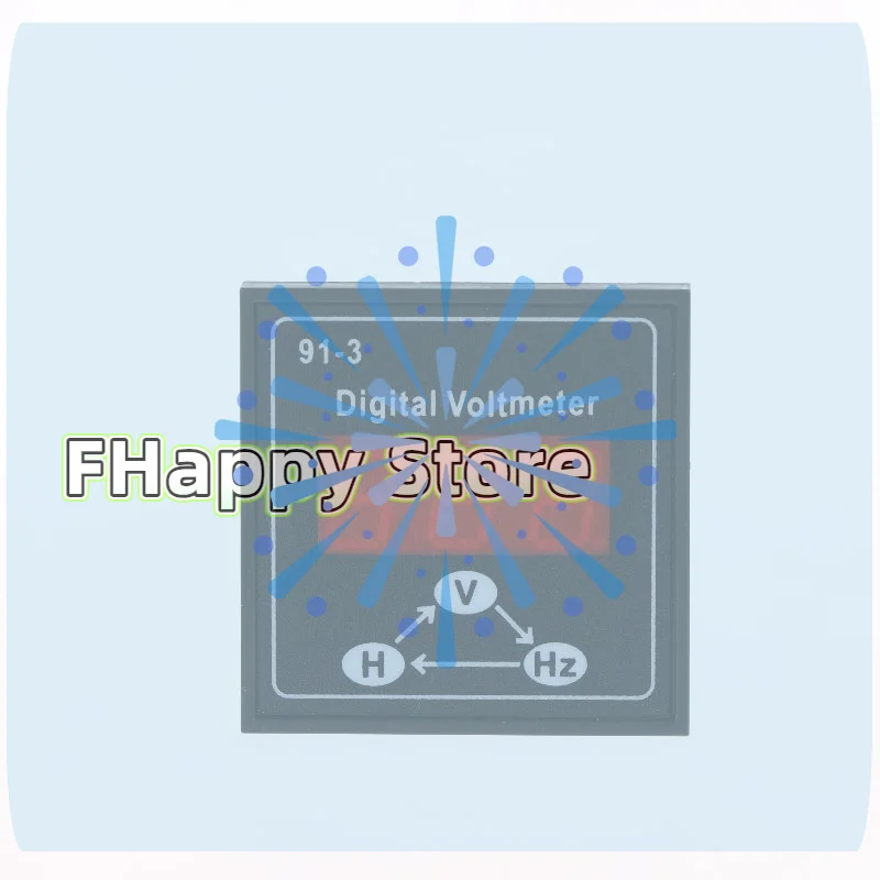1Pc 91-3 Digital With LED Display Voltmeter Generator Single Phase 3 Phase Voltage Meter Digital Display Current Meter