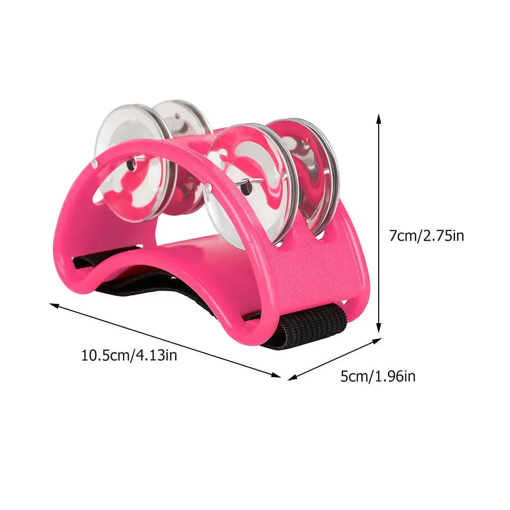 Foot Tambourines Percussion Instrument Exquisite Foot Shakers Safe Material Kids Music Enlightenment Rhythm Instrument Stage