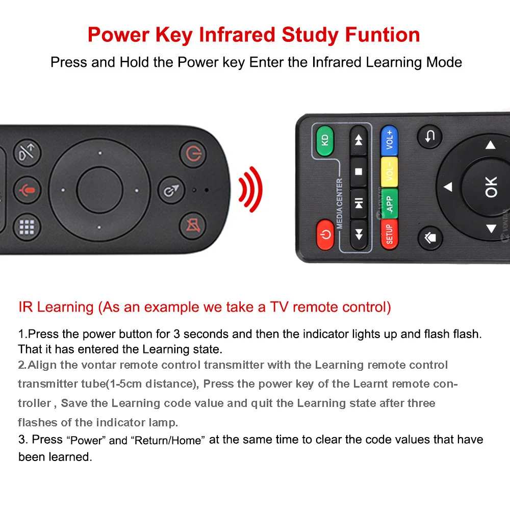 H17 รีโมทคอนโทรล Air Mouse ไร้สาย Mini คีย์บอร์ด Gyroscope IR การเรียนรู้ Google Voice Assistant สําหรับ Ugoos Android กล่องสมาร์ททีวี