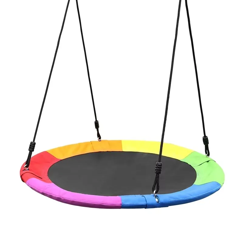 STLF Six-color outdoor gel playground swing 900D round children's hanging tree swing 100cm 500lbs load-bearing 2-year warranty