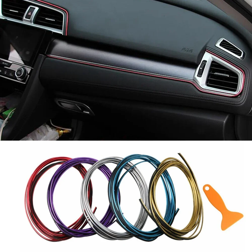 

10M,5M,3M Car Interior Door Gap Panel Edge Line Molding Trim Strip Insert Decorate