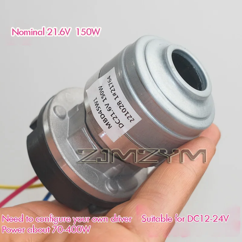 100000rpm Metal Turbine Vacuum Blower DC21.6V 150W 45mm 3-Phase Brushless High-Speed for Industrial Cleaning Equipment