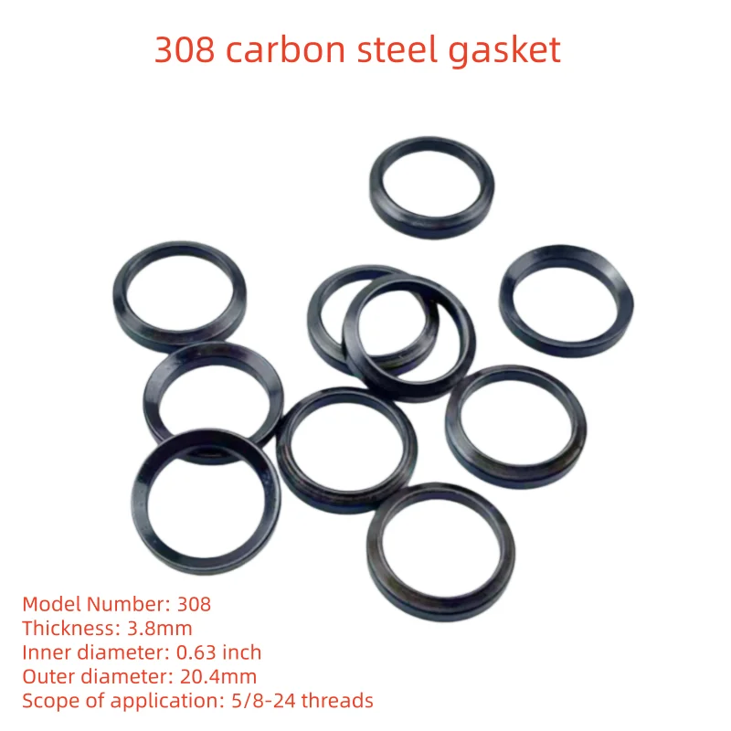 

100 шт. шайбы из углеродистой стали, крепежные шайбы 223/308, подходят для резьбы 1/2-28, 5/8-24