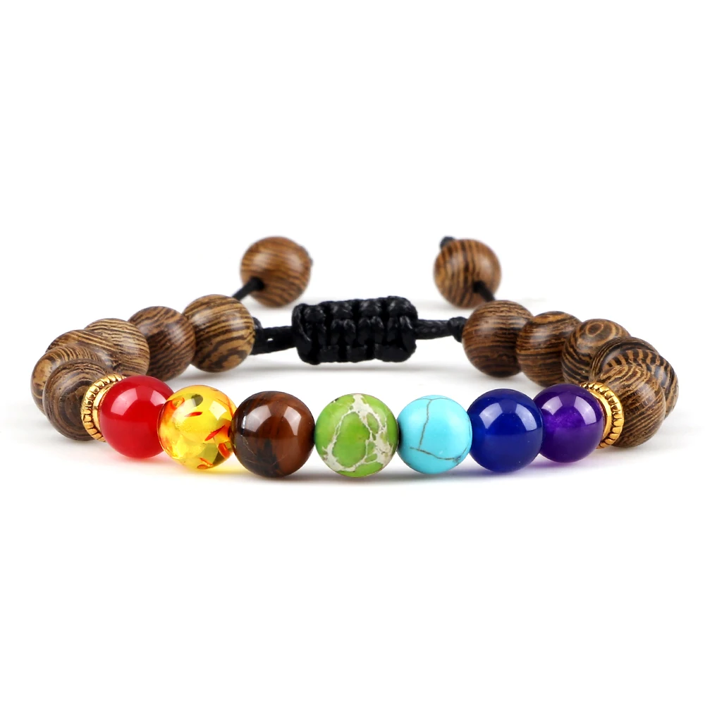 Adjustable Couples Bracelets with Black & White Beads