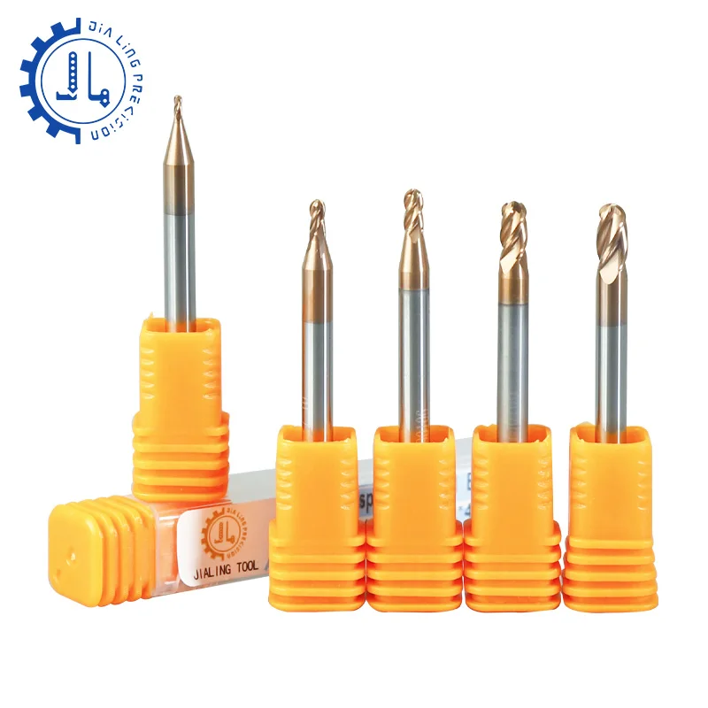 Imagem -03 - Moinho de Fim de Nariz de Bola Carbide Milling Cutter Hrc58 Flautas Cnc Router Bit Madeira Carpintaria