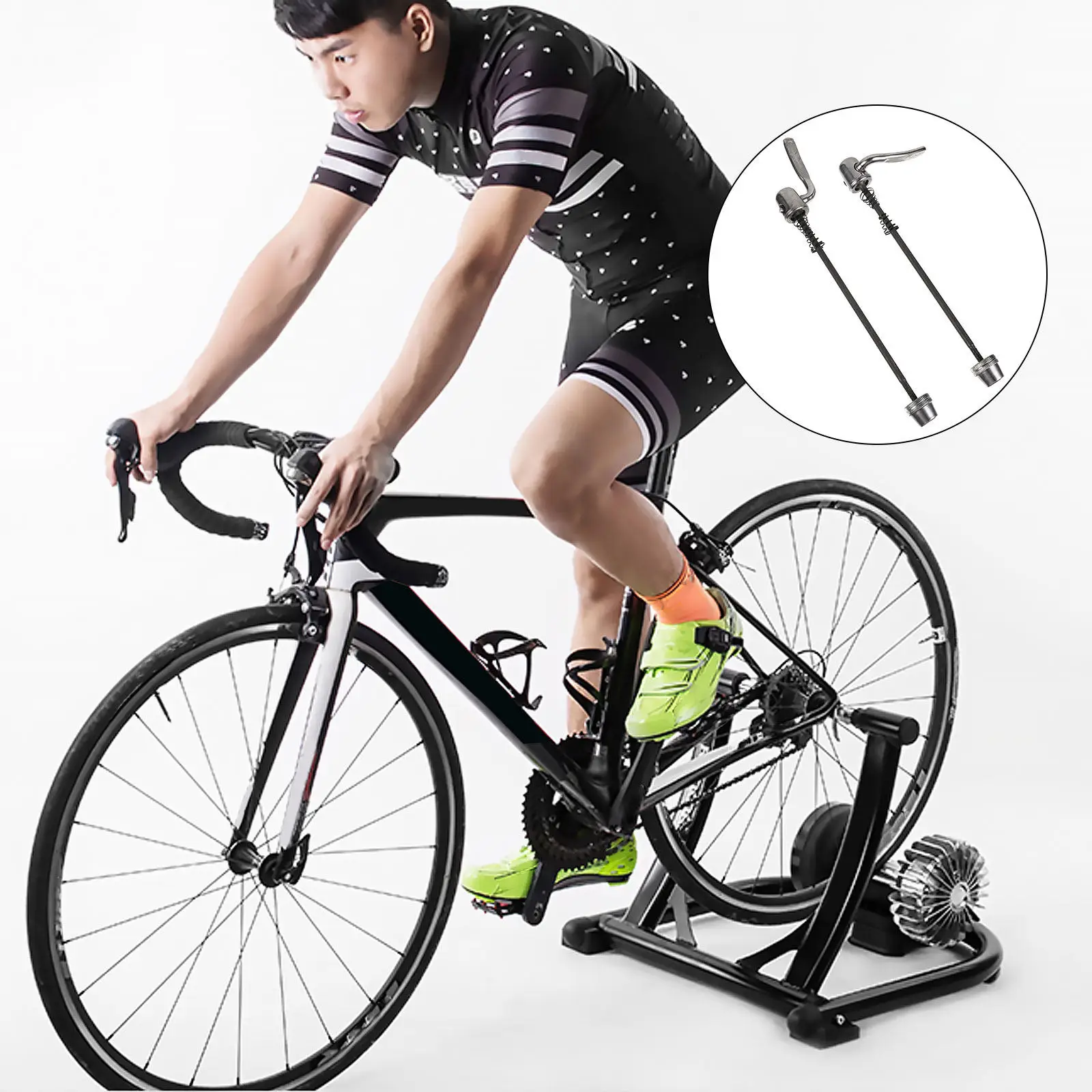 

Комплект из 2 тренировочных штифтов для быстросъемной оси заднего колеса, стальные, для тренировок на велосипеде, подходят для горных и шоссейных велосипедов