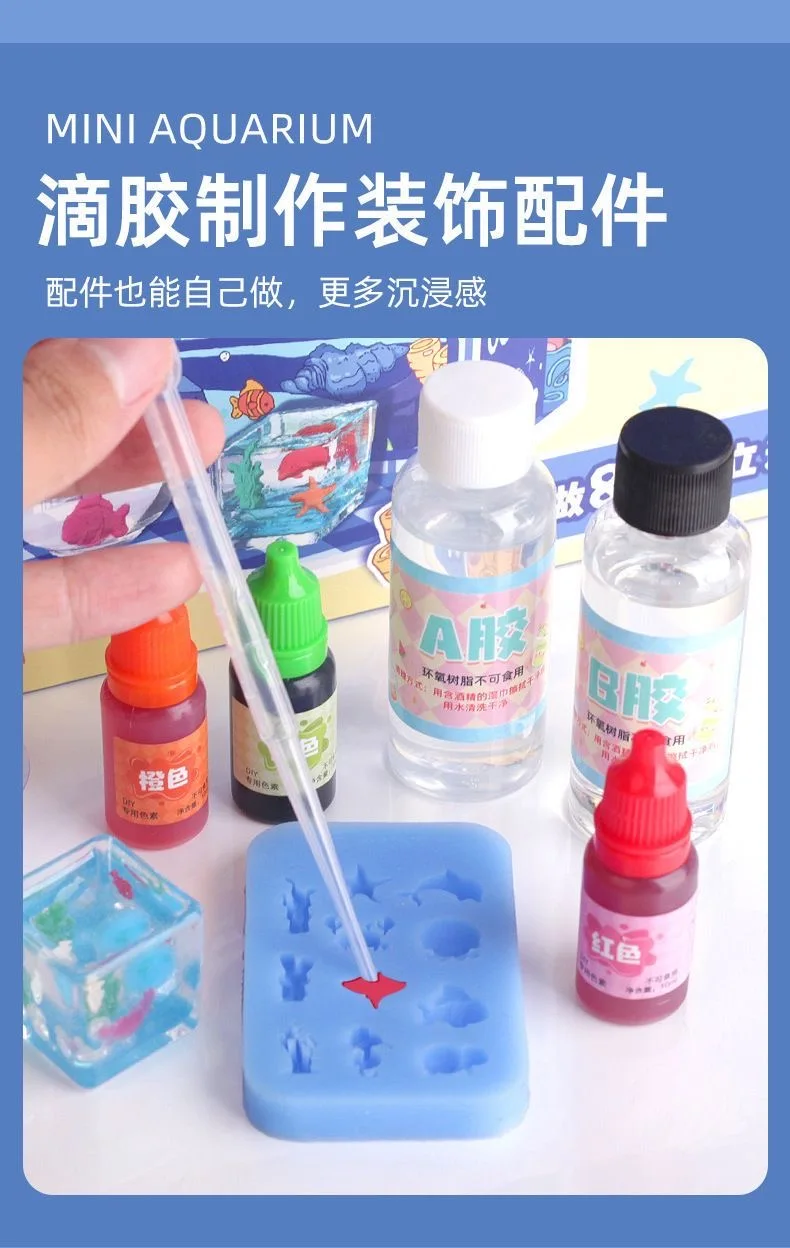 Mini-Aquarium-DIY-Set – handgefertigtes Mikrolandschaftsspielzeug für Kinder, als Geschenk