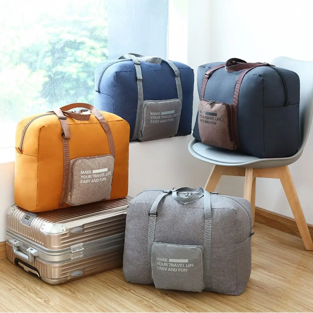 

Foldable Clothing Organizing Bag Oxford Cloth Large Capacity Travel Duffel Bag Fitness Handbag Waterproof Travel Luggage Bag