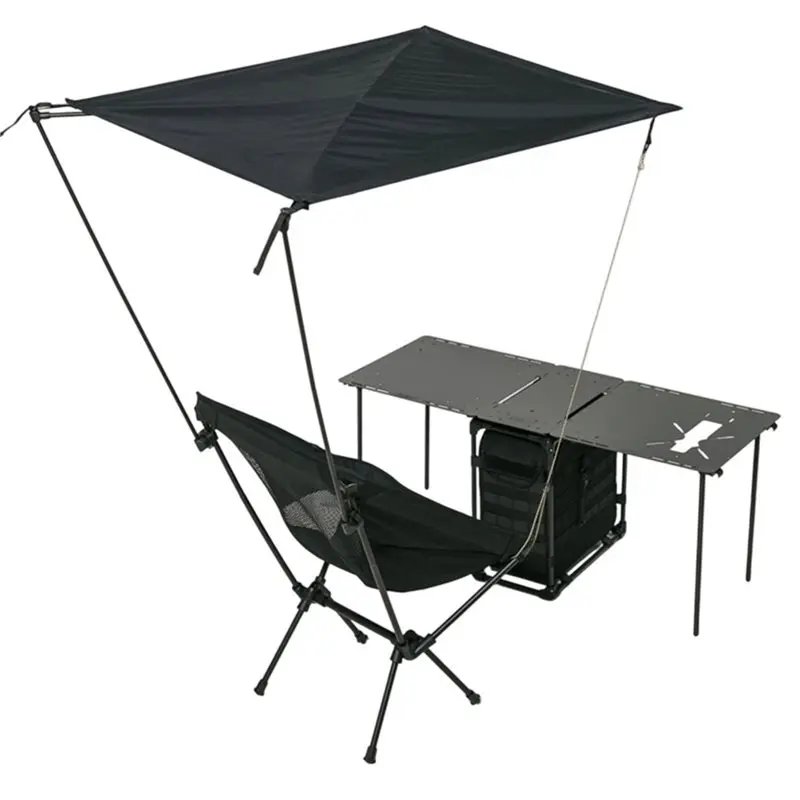 T22C Portable Sunshade For Beach For Multiple Chairs-Attachable Chair Canopy For Camping Fishing Picnic