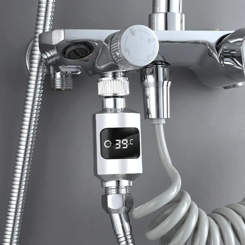 Shower Head Water Temperature Monitor Electricity LED Home Display Meter Shower Temperature Water Faucets Bathing Thermomet