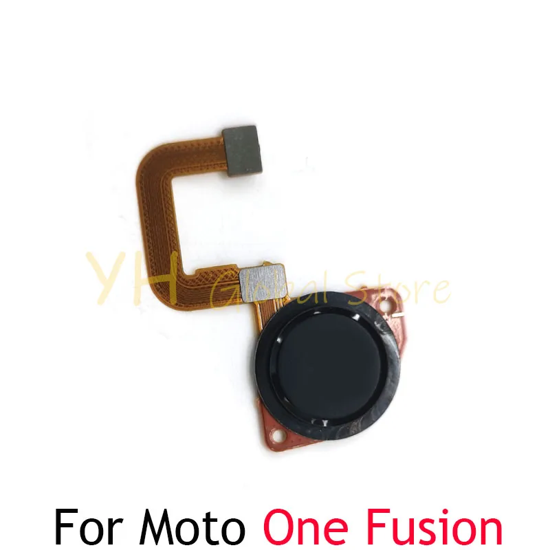 Lector de huellas dactilares para Motorola Moto One Fusion, Sensor de identificación táctil, tecla de retorno, botón de inicio, piezas de reparación de Cable flexible