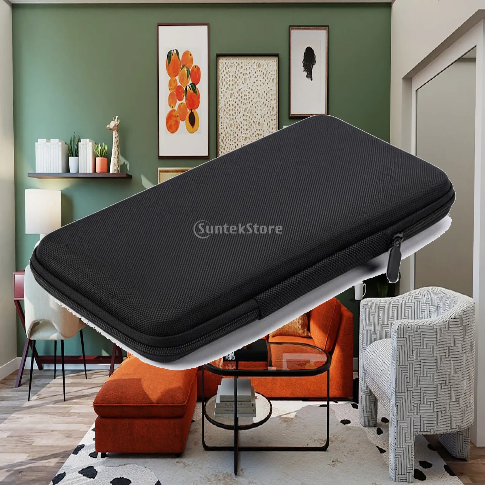 EVA Hard Shell Case Multi-Purpose Small Cable Storage Bag Zipper Closure