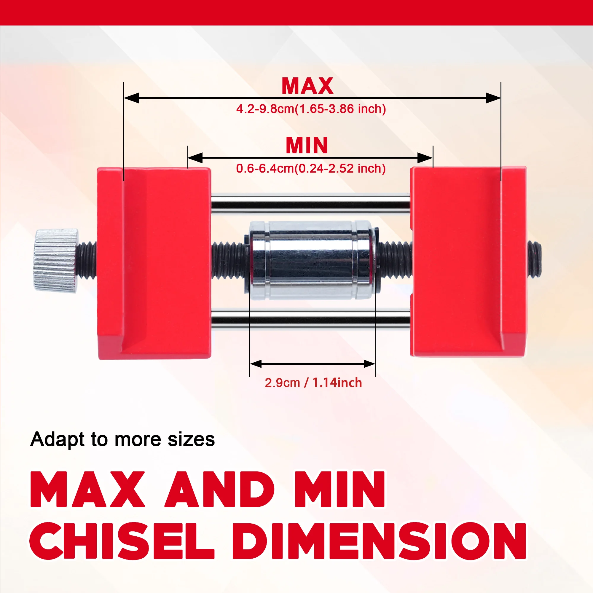 EZARC Honing Guide for Chisels and Planes, 100mm Knife Sharpener Adjustable Angle Sharpening Jig