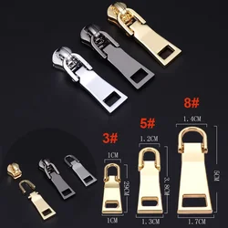 5Pcs Zipper Pull sostituzione maniglia con cerniera in metallo riparazione riparazione con linguetta con cerniera per bagagli valigia borsa zaino giacca cappotto