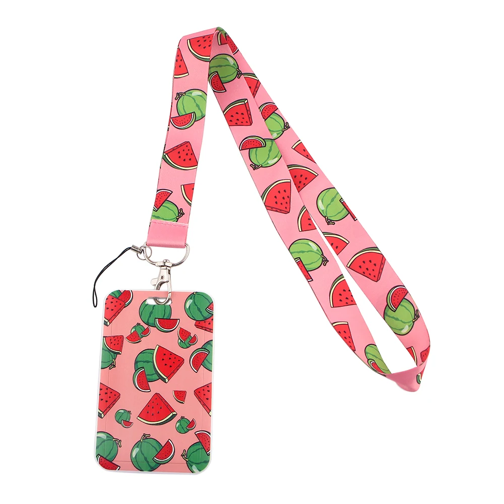 

Credential holder Watermelon Neck Straps lanyard Car Keychain ID Card Pass Gym Mobile Phone Key Ring Badge Holder Jewelry
