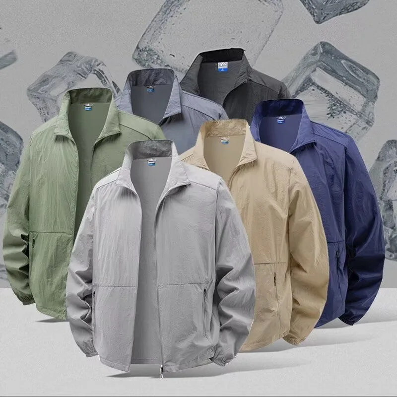 Summer Quick Drying Breathable Jacket Man Outdoor Ultra Thin Sunscreen Casual Skin Coats Fishing Climbing Hiking Anti UV Outwear