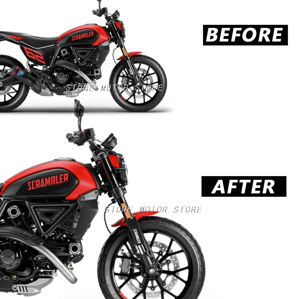 For Ducati Scrambler Icon Full Throttle Nightshift  Motorcycle Front Fork Sock Fork Seal Protectors Front Fork Decoration