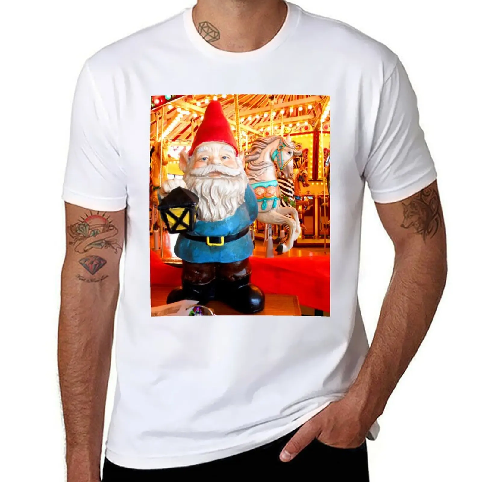 

Carousel Gnome T-Shirt t shirts for man cotton soft t shirt for man 100 percent cotton t shirt man cotton T-shirt