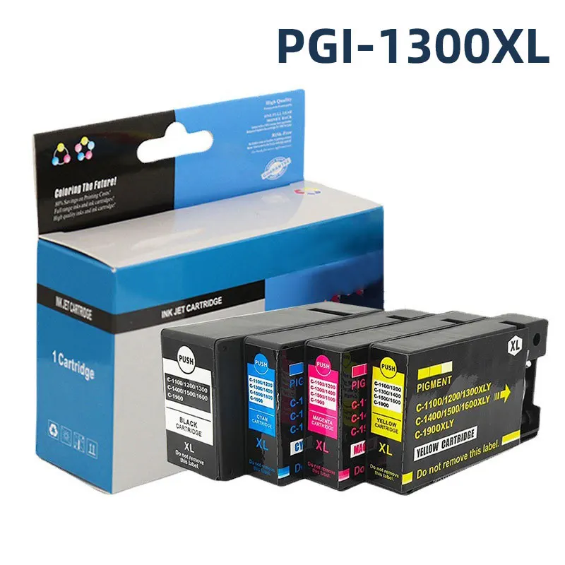 4color PGI-1300 Compatible Ink Cartridge for Canon PGI-1300 PGI1300 PGI-1300XL MAXIFY MB2030 MB2130 MB2330 MB2730 Printer